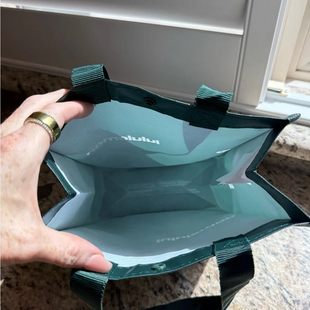 Lululemon Reusable LARGE Tote Bag | Dark Green